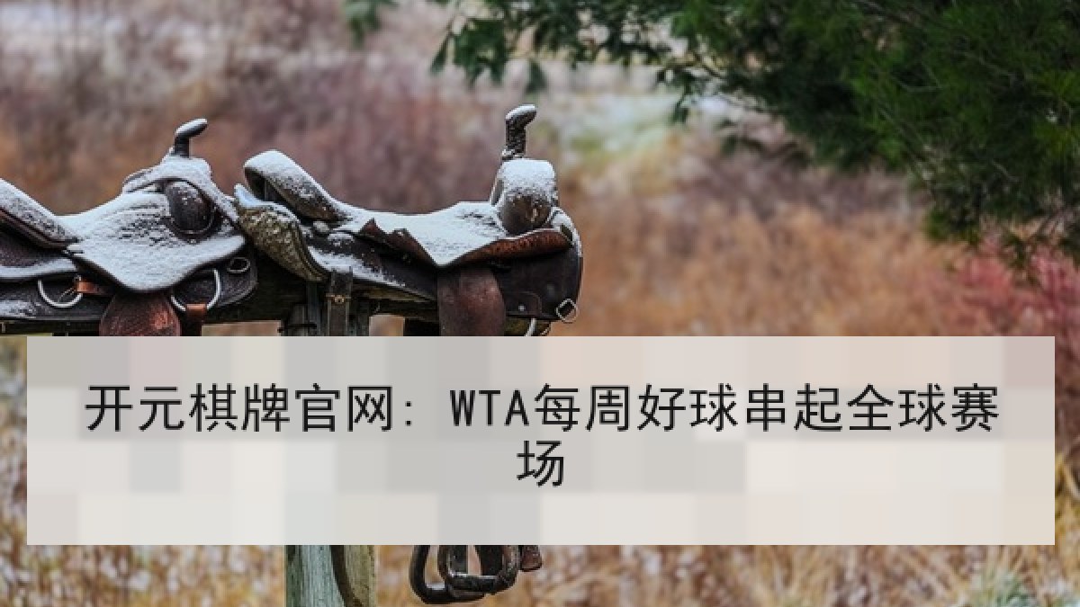 开元棋牌官网: WTA每周好球串起全球赛场 开元棋牌官网: WTA每周好球串起全球赛场